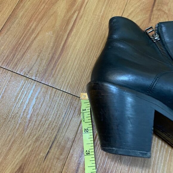 All Saints Hessian Low Leather Ankle Boot Black - Picture 12 of 13